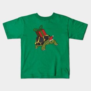 Christmas tortoise Kids T-Shirt